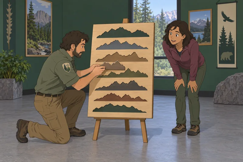The Mountain Ranges Quiz unfolds in a workshop.