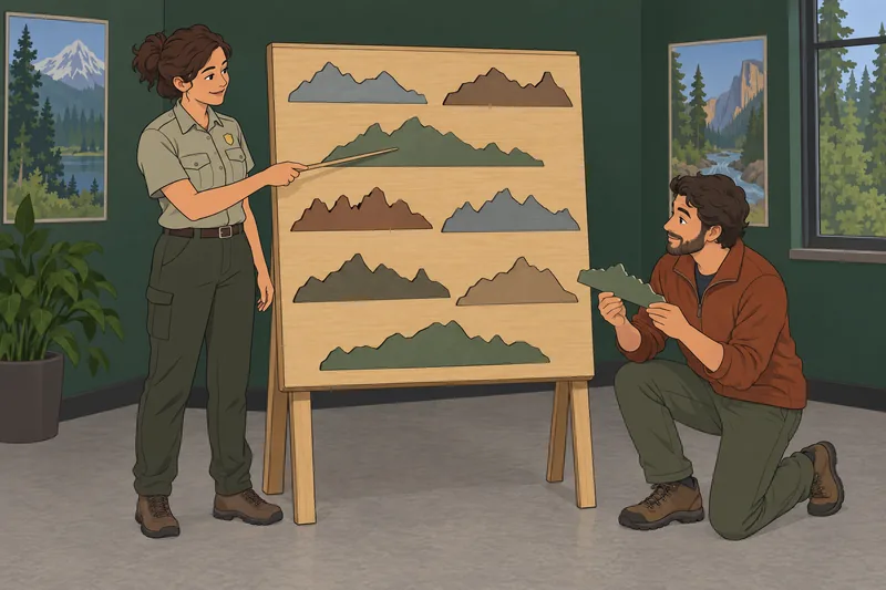 El cuestionario sobre cordilleras continúa en un taller.