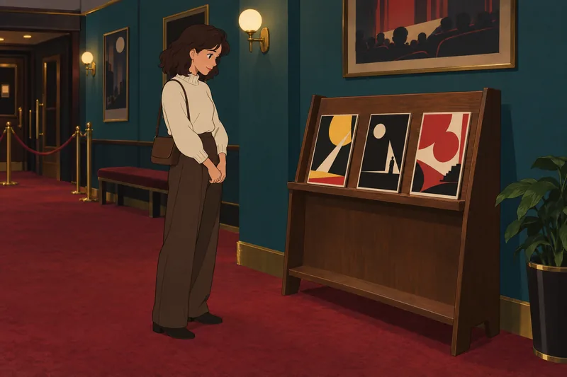 El cuestionario sobre carteles destaca tarjetas de cine.