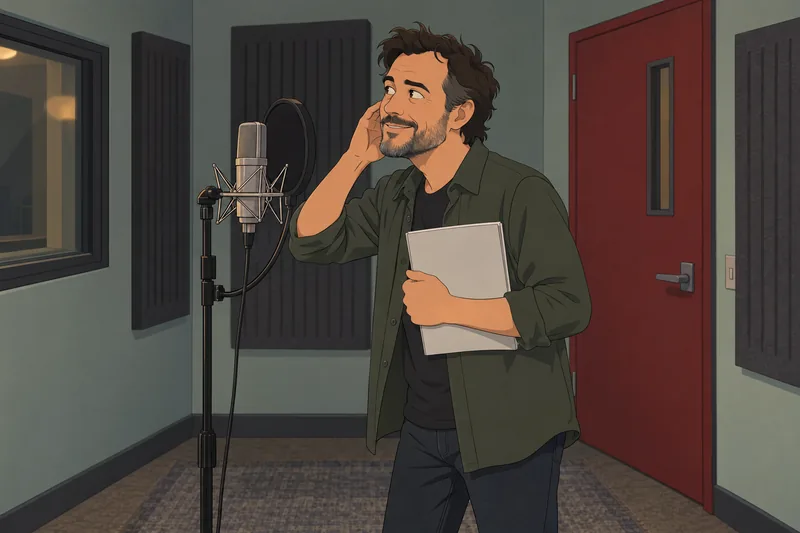 Movie Quotes Quiz recalls lines at a microphone.