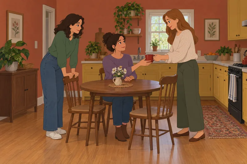 Multidimensional Scale of support in a kitchen.