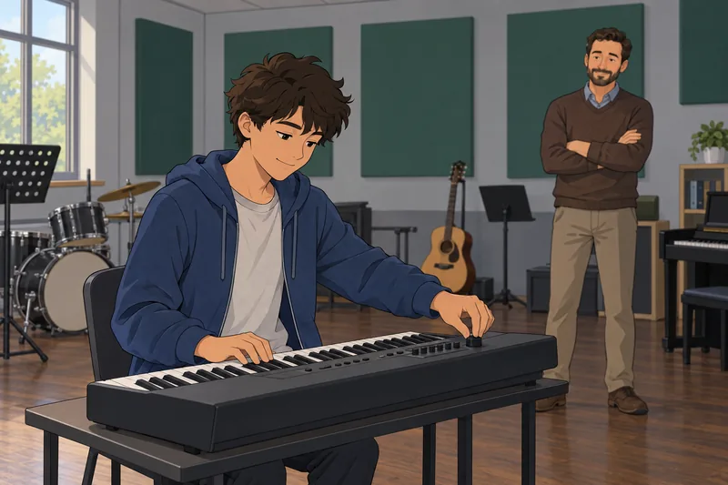 La escala multidimensional de ilustra práctica musical escolar.