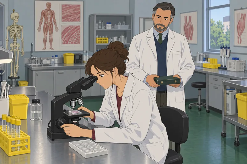 Muscle Fiber Quiz follows a microscope lesson.