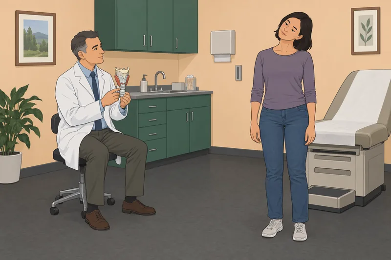 Muscles of the — a clinician observes head movement.