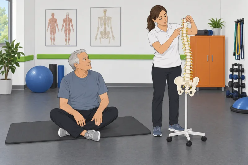 El cuestionario de anatomía presenta una columna.