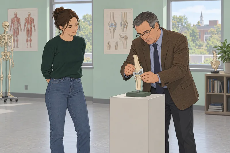 El cuestionario de anatomía ocurre durante una clase.