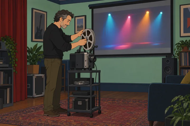 Quiz de videoclips muestra un editor con carrete.