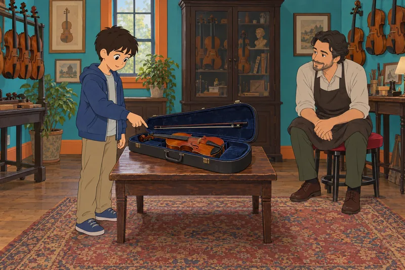 Quiz de música reconoce un violín.