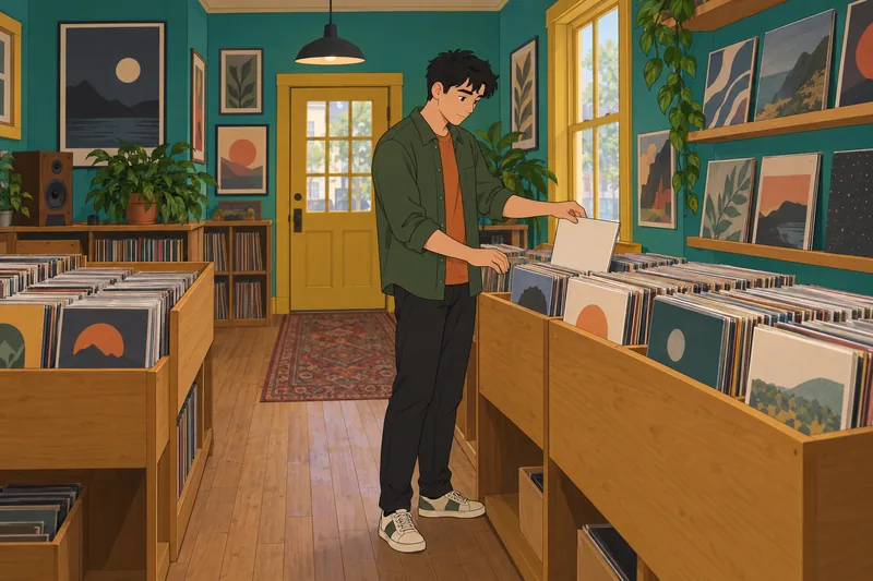 El cuestionario de recomendaciones muestra discos.