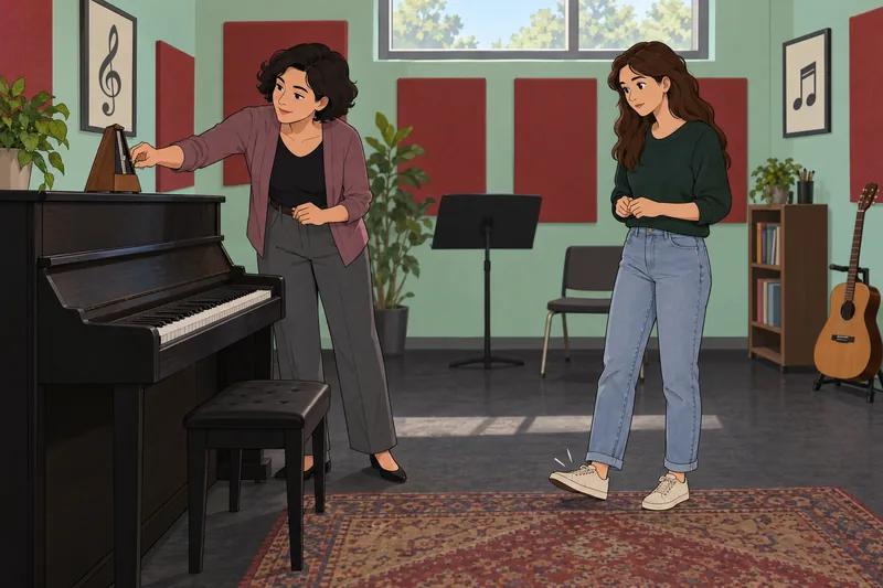 Music Terminology Quiz shows a metronome lesson.