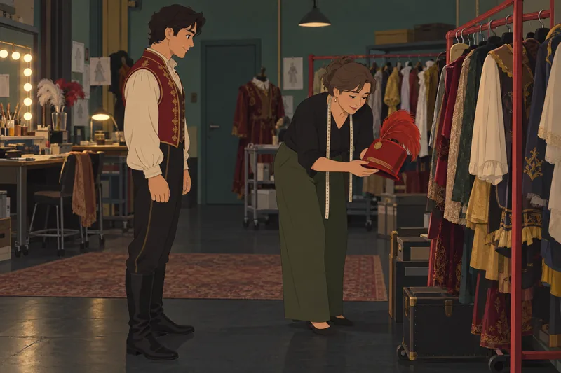 Musical Theater Quiz enters a costume workshop.