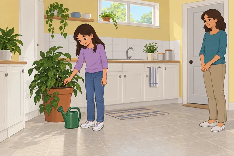 la imagen de la adultez crece cuidando plantas.