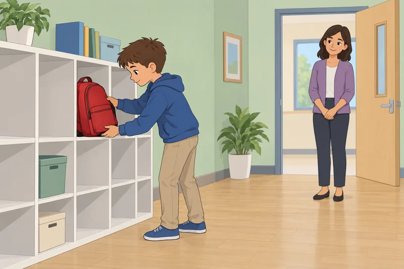 la imagen de la adultez muestra orden escolar.