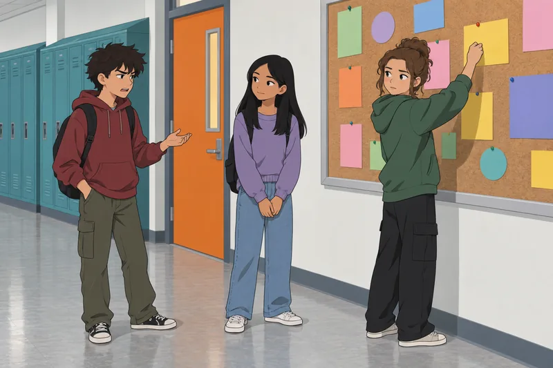 My Class Questionnaire shows calm hallway listening.