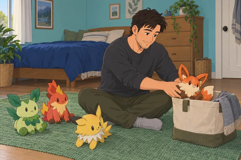 My Favorite Pokemon sparks a playful plush choice.