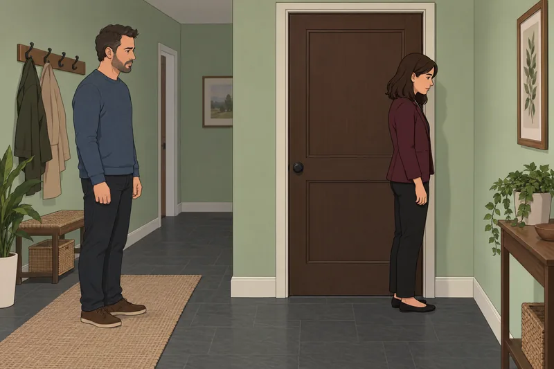 cuestionario ¿Mi esposo: una puerta cerrada marca distancia.