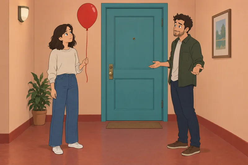 Quiz mi novio espera ante la puerta.