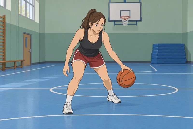 Name the Sport shows an adult dribbling.
