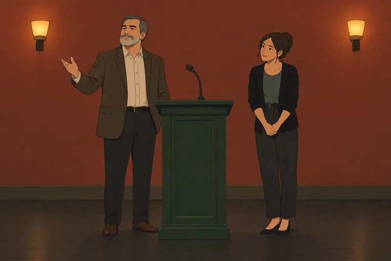 El cuestionario de personalidad muestra oratoria segura.