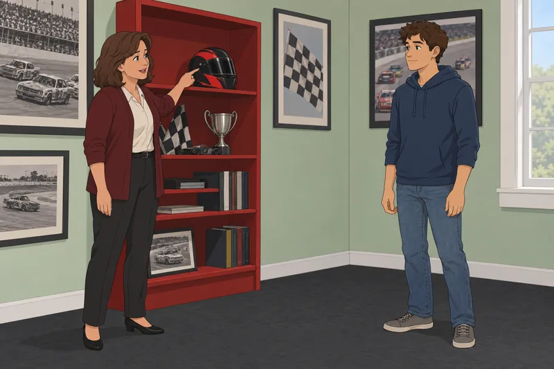 NASCAR Driver Quiz shows a racing helmet.