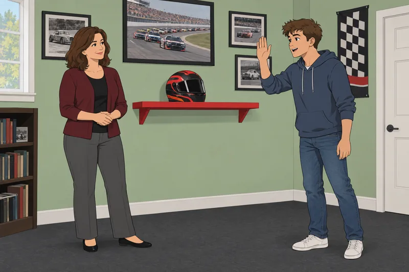 Quiz sobre pilotos muestra un casco de carreras.