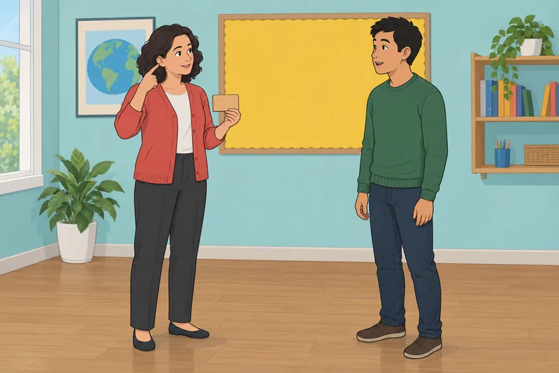 Native American Name quiz in a language classroom.
