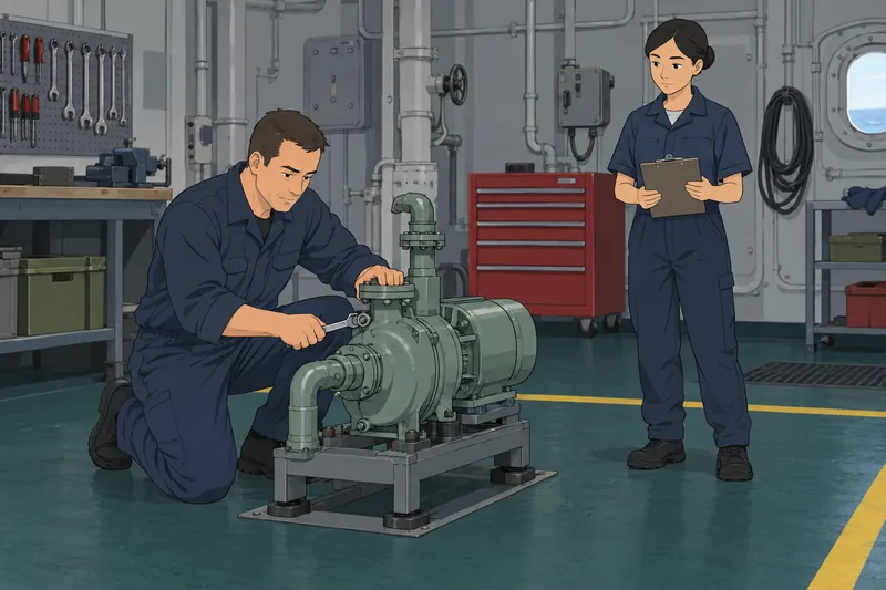 Navy Career Quiz shows careful equipment inspection.