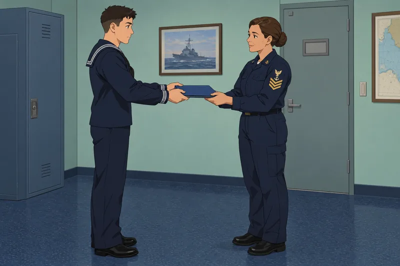Navy General Orders mark a proper report.