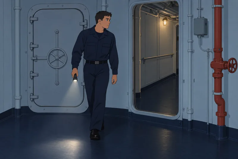Navy General Orders guide a sentry's watch.