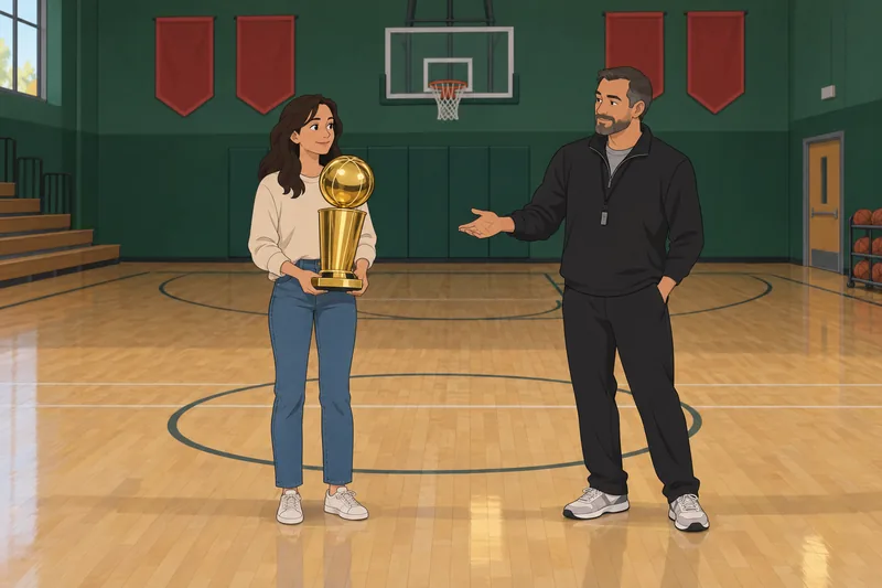 NBA Champions Quiz shows a trophy.