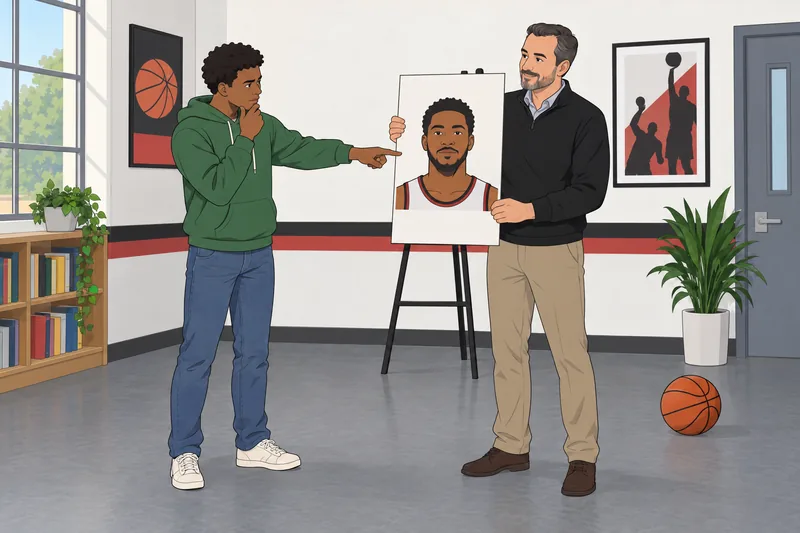 NBA Player Quiz uses a painted clue card.