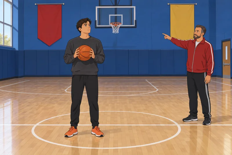 NBA Team Picker appears in a community gym.