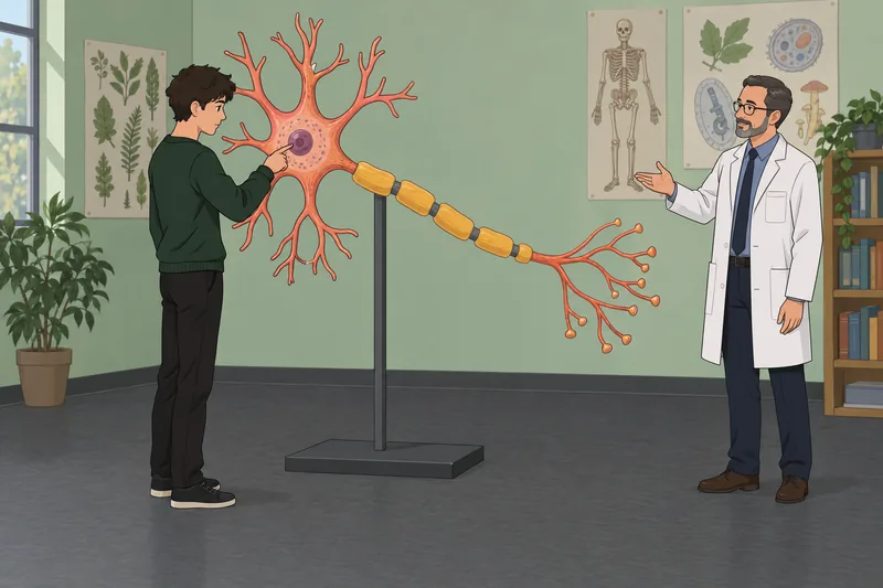 Neuron Labeling Quiz shows neuron study.