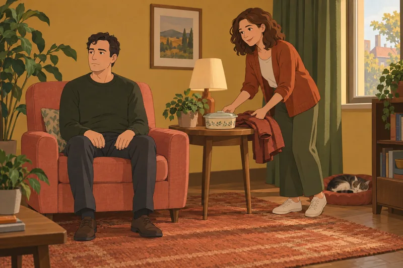 New Apathy Scale Test: brother sits, sister serves.