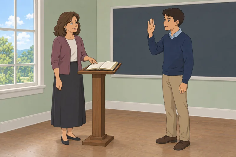 New Testament Bible quiz in a classroom.