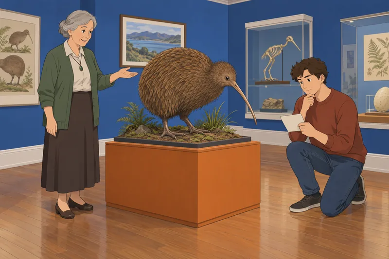 New Zealand Pub quiz meets a kiwi specimen.