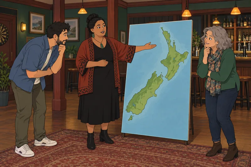 New Zealand Pub host presents a kiwi question.