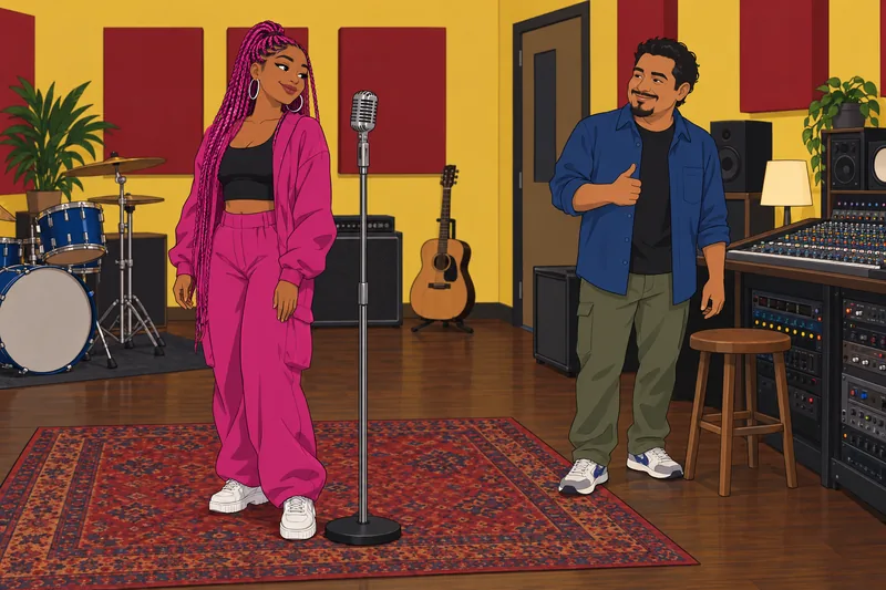 El cuestionario sobre Nicki muestra un micrófono.