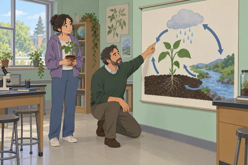 Nitrogen Cycle Quiz: roots meet living soil.
