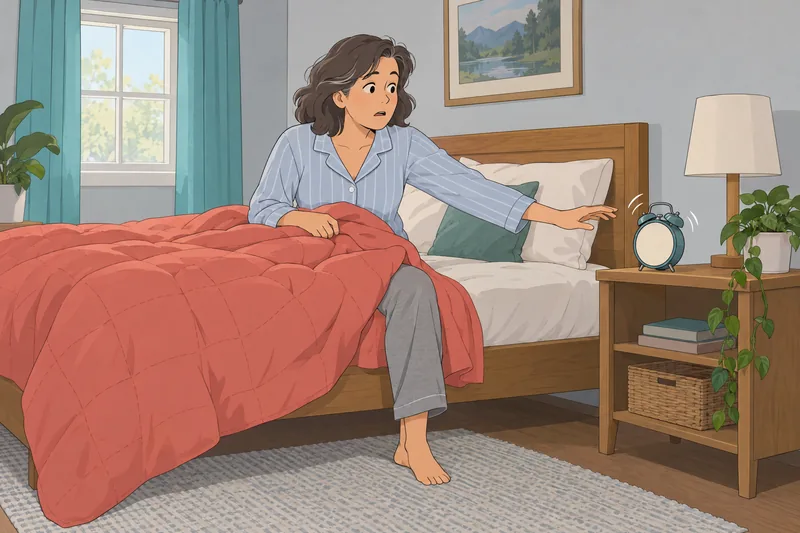 Weinstein Noise Sensitivity wakes beside an alarm clock.