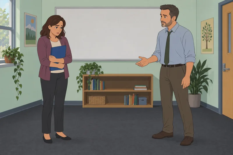 Nonverbal Behavior Strategies reveal a guarded pause.