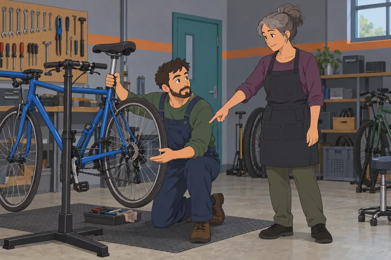 Masculinity test: a man accepts workshop guidance.