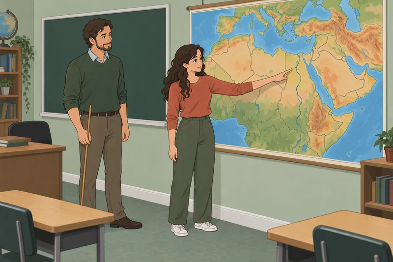 El cuestionario sobre el mapa orienta la revisión.