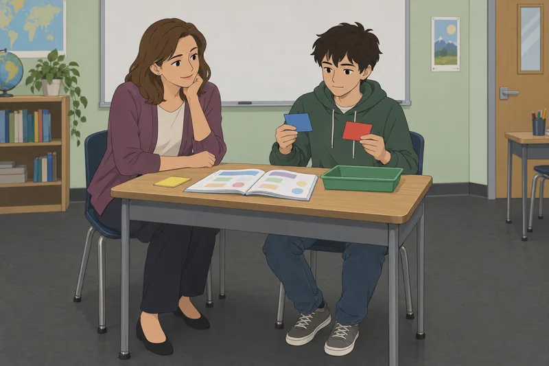 El cuestionario sobre sustantivos comienza en clase.