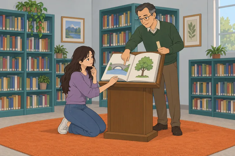 Noun Quiz uses an illustrated picture dictionary.
