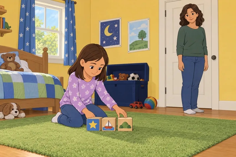 Nursery Rhyme Quiz with story blocks.