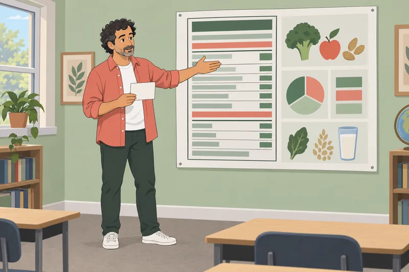 The Nutrition Facts Label chart clarifies serving sizes.