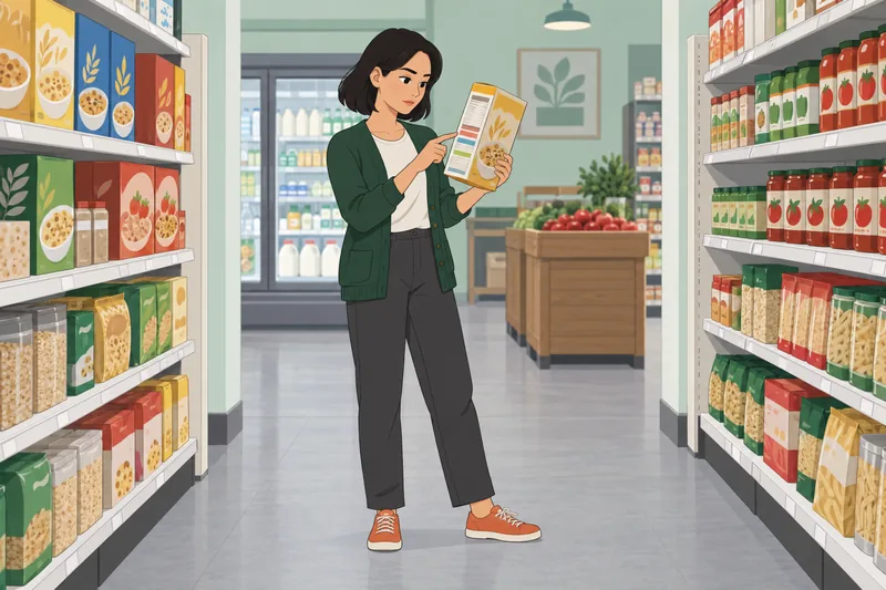 The Nutrition Facts Label quiz compares two packages.