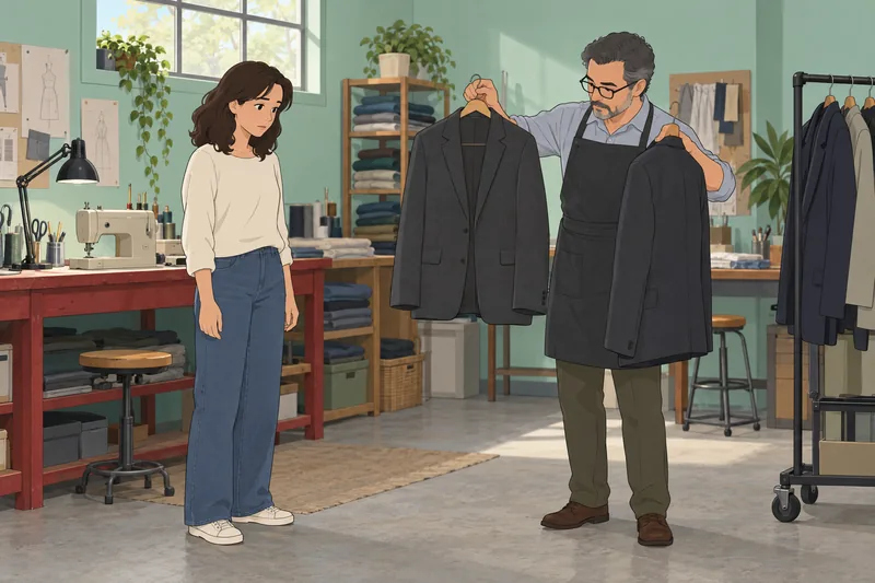 escala de conciencia guía una revisión de ropa.