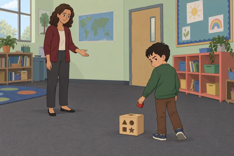 ODD Test for shows a calm classroom refusal.